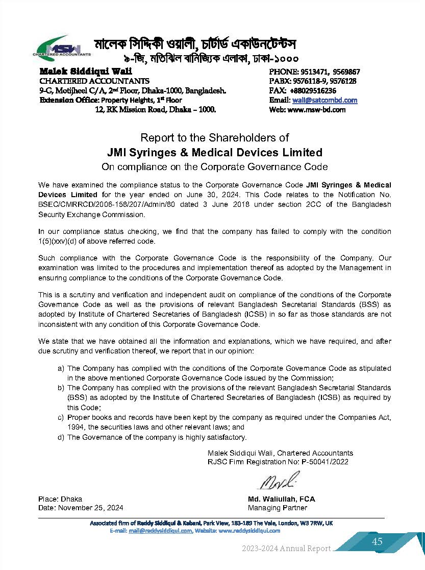 Corporate Governance Document